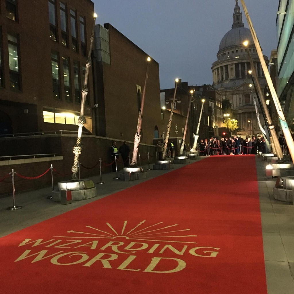 wizarding world wand installation in london 2018