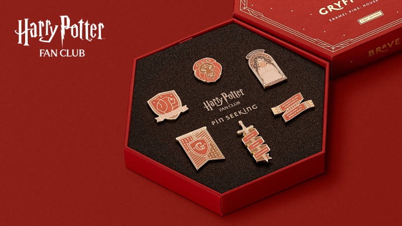 Harry Potter Fan Club Gryffindor Pins