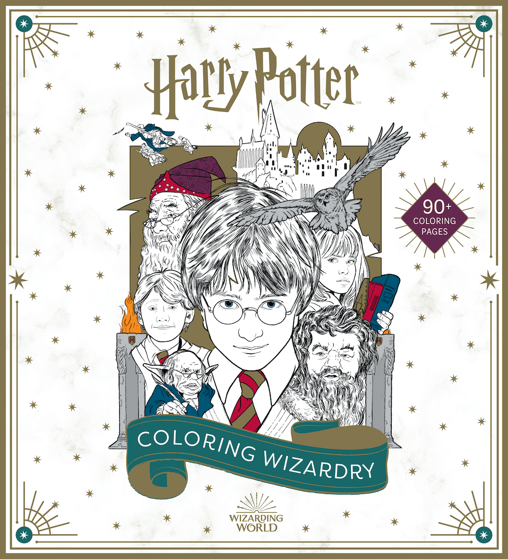 12 Nice Harry potter colouring book set for Kindergarten