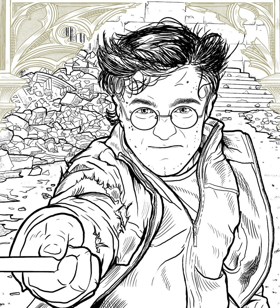 harry potter coloring pages