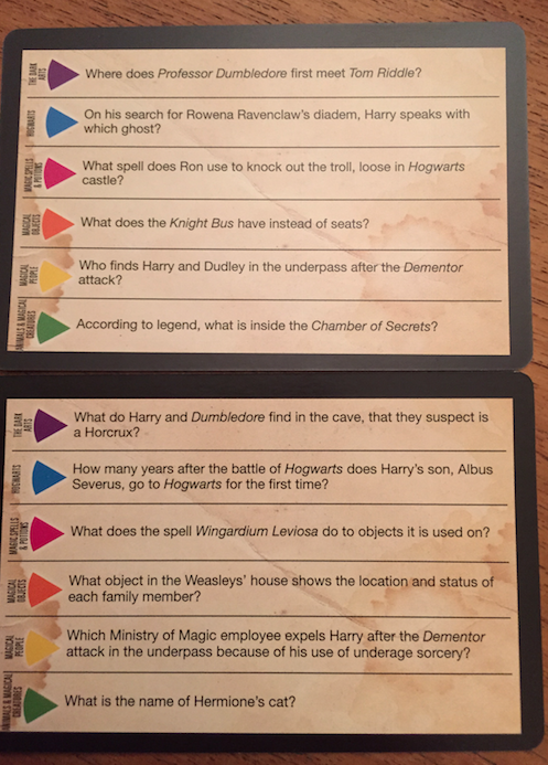 A Game for Summer: Trivial Pursuit's World of Harry Potter! - The