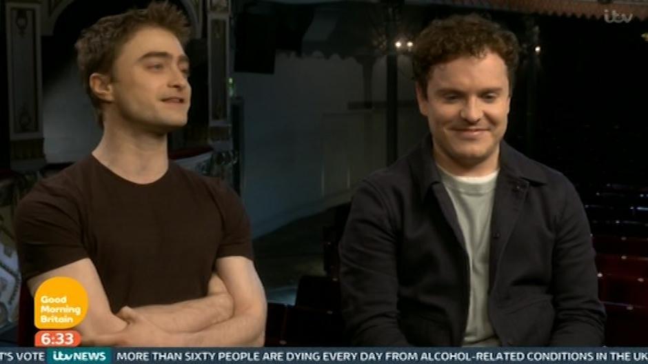 Radcliff and Joshua McGuire on Good Morning Britain.