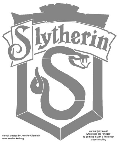 slytherin stencil