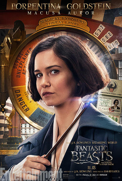 GALLERY: Fantastic Beasts and Where to Find Them - *EXCLUSIVE* Character Posters - Katherine Waterston as Porpentina Goldstein