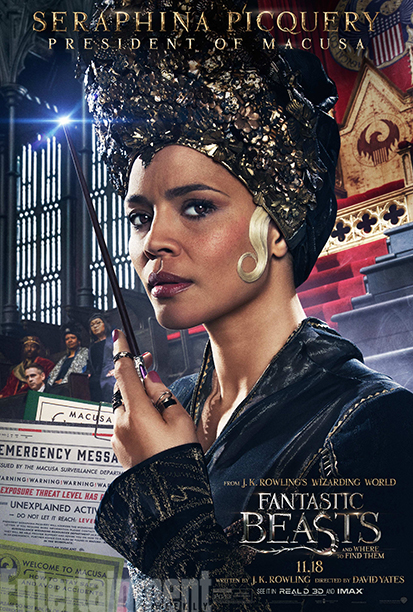 GALLERY: Fantastic Beasts and Where to Find Them - *EXCLUSIVE* Character Posters - Carmen Ejogo as Seraphina Picquery