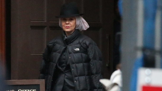 Paul Anderson, Helen McCrory, Finn Cole Reprise Their Roles As Arthur Shelby, Polly Gray and Michael Gray With New Peaky's Character. Pictured: Helen McCrory Ref: SPL5032792 121018 NON-EXCLUSIVE Picture by: SplashNews.com Splash News and Pictures Los Angeles: 310-821-2666 New York: 212-619-2666 London: 0207 644 7656 Milan: 02 4399 8577 photodesk@splashnews.com World Rights