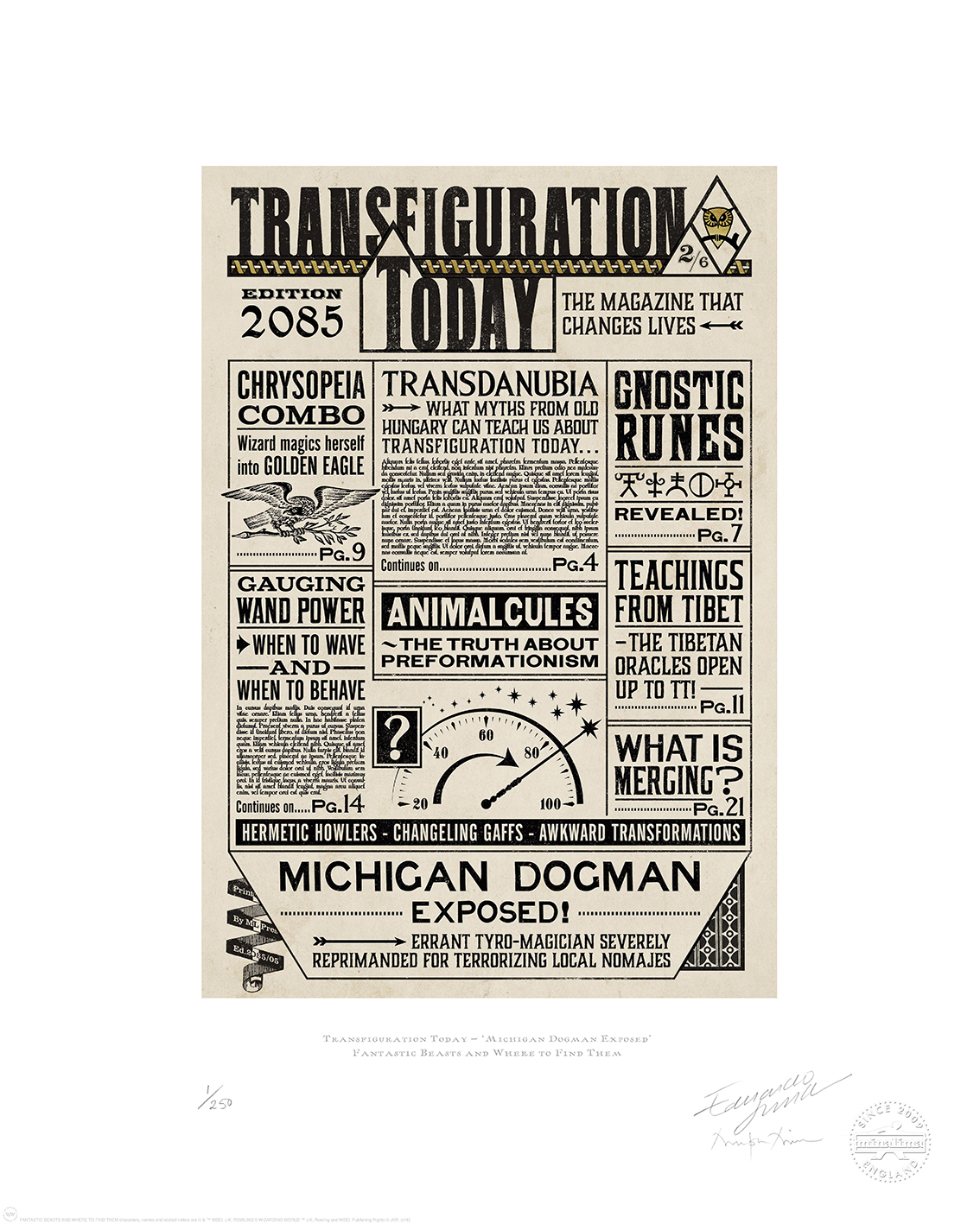 Transfiguaration Today_MinaLima 1