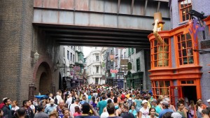 Diagon Alley crowds