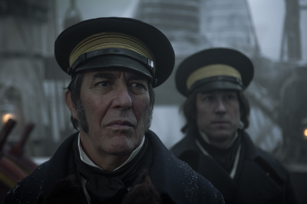 Ciara?n Hinds as John Franklin, Tobias Menzies as James Fitzjames - The Terror _ Season 1, Episode 1 - Photo Credit: Aidan Monaghan/AMC